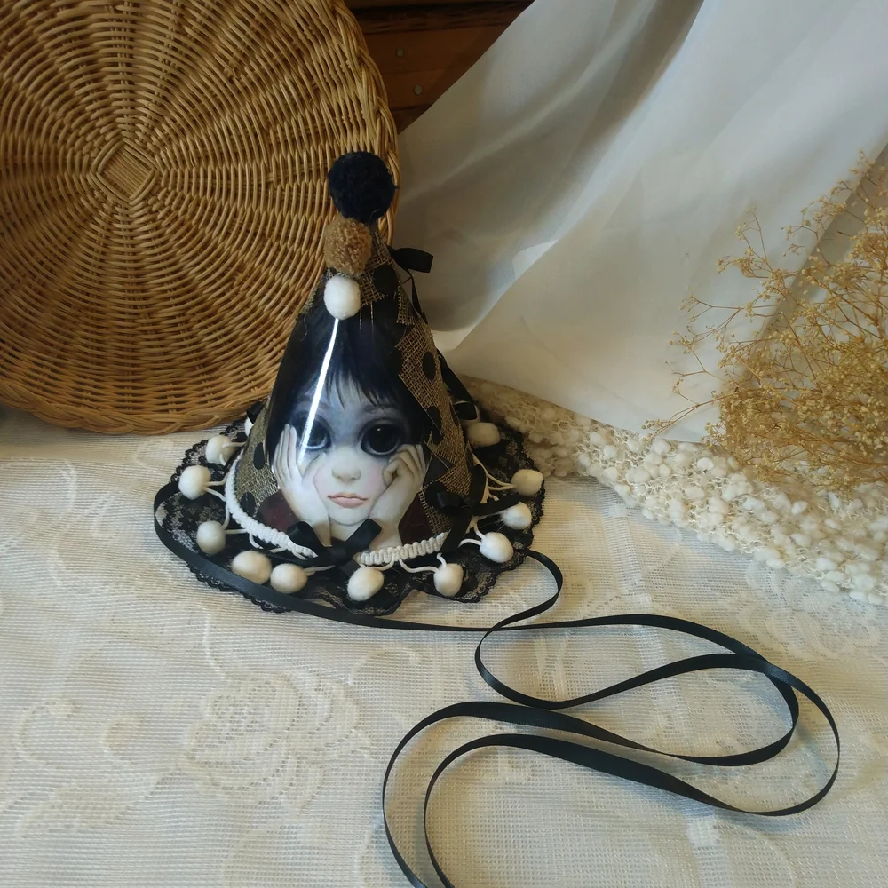 Unique Black and White Party Hat